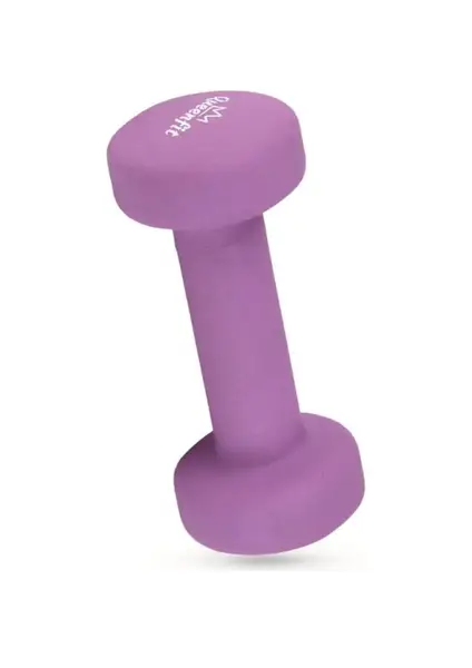 Набір гантелей неопренових Queenfit 2х1 кг фіолетовий купити недорого в Україні, фото 4