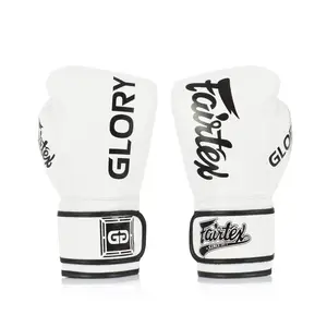 Боксерские перчатки Fairtex BGVG1 White 10 унций (бинты в комплекте) купить