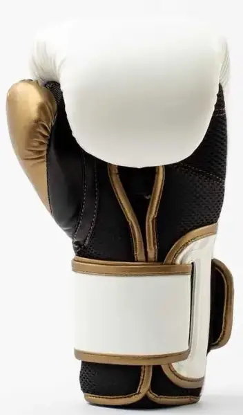 Боксерські рукавиці Everlast POWERLOCK 2R TRAINING GLOVE білий, золотий Уні 12 унцій купити недорого в Україні, фото 5