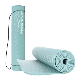 Килимок для йоги та фітнесу PowerPlay 4010 PVC Yoga Mat М'ятний (173x61x0.6) купити