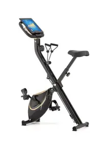 Велотренажер Gymtek FX600 магнитный складной с золотыми эспандерами купить