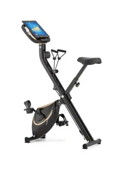 Велотренажер Gymtek FX600 магнитный складной с золотыми эспандерами купить недорого в Украине, фото 2