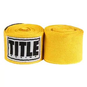 Бинти для боксу TITLE Boxing Select 180" Semi Elastic Mexican Gold (4.5м.) купити