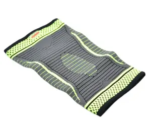 Компресійний наколінник MadMax MFA-284 3D Compressive knee support Dark grey/Neon green M купити
