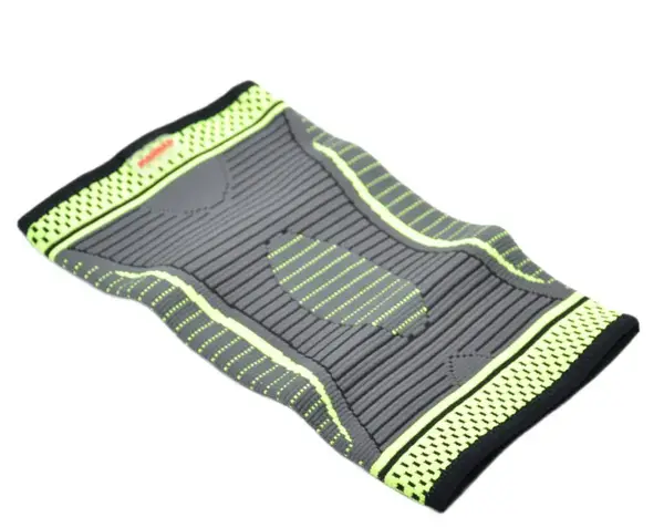 Компресійний наколінник MadMax MFA-284 3D Compressive knee support Dark grey/Neon green M купити недорого в Україні, фото 2
