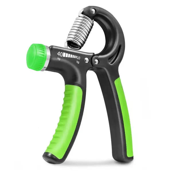Еспандер кистьовий PowerPlay PP-4323 з регульованим навантаженням 10-40 кг. Strength Grip Чорно-зелений купити недорого в Україні, фото 2