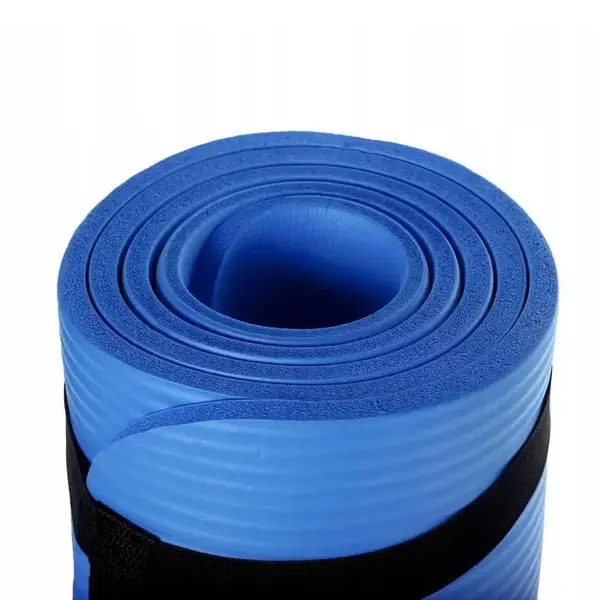 Коврик для йоги и фитнеса Power System PS-4017 NBR Fitness Yoga Mat Plus Blue (180х61х1) купить недорого в Украине, фото 7