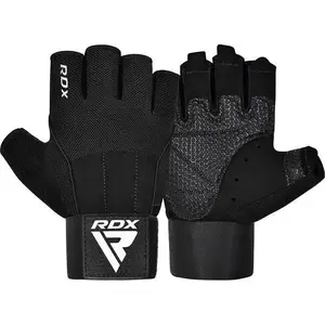 Перчатки для фитнеса RDX W3 BLACK WITH EVA PADDING-M купить