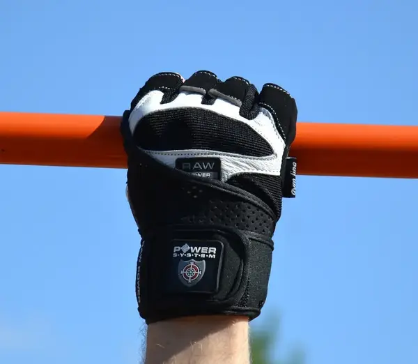 Перчатки для фитнеса Power System PS-2850 Raw Power Black/White XL купить недорого в Украине, фото 9