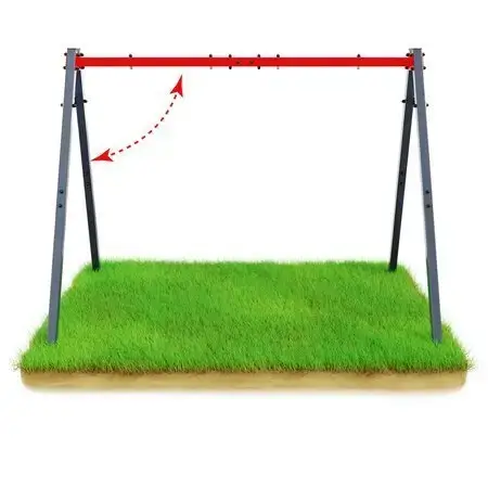 Каркас для гойдалки K-SPORT КSОZ015, 247 х 164 х 206 см - сіро-червоний купити недорого в Україні, фото 4