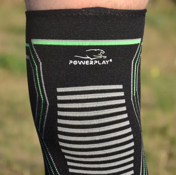 Наколінники PowerPlay 4099 Knee Support Чорно/Зелені L/XL (пара) купити недорого в Україні, фото 9