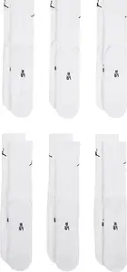 Носки Nike U J ED CUSH PLY CREW 6PR - 144 белый Уни 38-42 белый купить