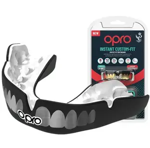 Капа OPRO Instant TEETH взрослая (возраст 11+) Black/Silver (art.102526002) купить