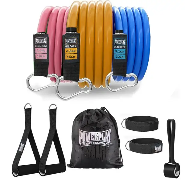 Набір трубчастих еспандерів PowerPlay PP-4101 Expander Tube Set 3шт. (до 18,2 кг.) купити