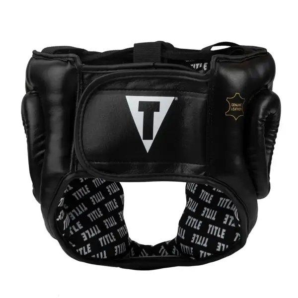 Боксерский шлем TITLE Classic Full Coverage Training Headgear 2.0 Black XL (капа в комплекте) купить недорого в Украине, фото 3