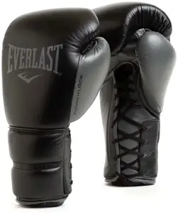 Боксерские перчатки Everlast POWERLOCK 2 PRO TRAINING LACED GLOVE черный Уни 12 унций купить