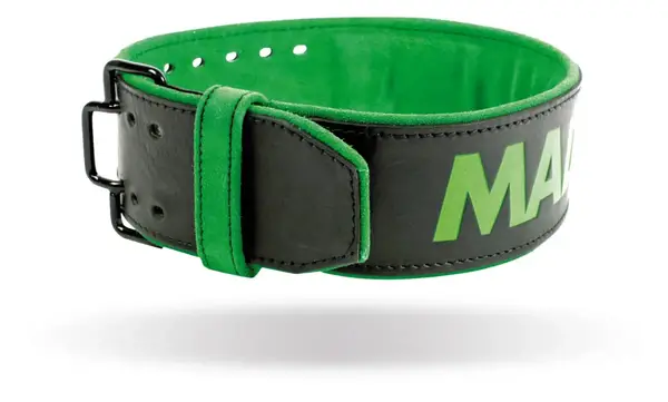Пояс для важкої атлетики MadMax MFB-302 Quick Release Belt шкіряний Black/Green M купити недорого в Україні, фото 10
