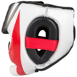 Боксерский шлем TITLE MMA Command Full Black/Red/White L (капа в комплекте)| Обхват головы 56-58 см купить