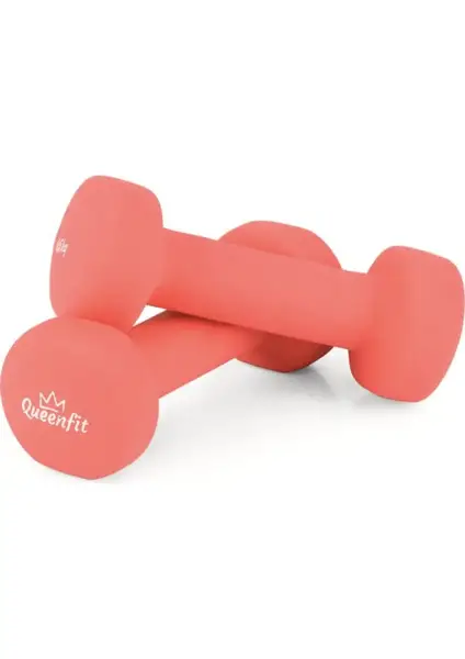 Набор неопреновых гантелей Queenfit 2х0,5 кг розовый. купить