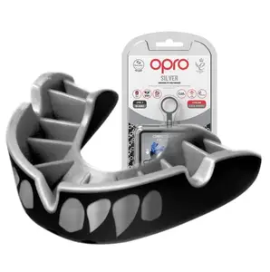 Капа OPRO Silver взрослая (возраст 11+) Silver Jaws (art.102502012) купить