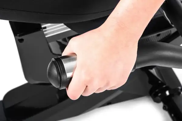 Горизонтальний велотренажер Hop-Sport HS-070L Helix сріблястий iConsole+ купити недорого в Україні, фото 13