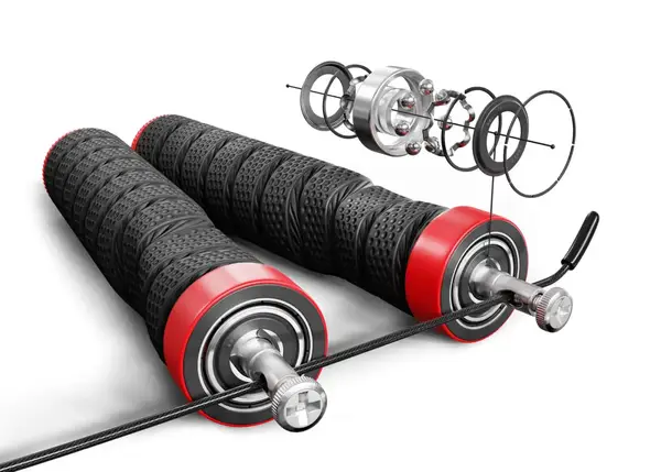 Скакалка швидкісна з підшипниками та м'якою рукояткою Hop-Sport HS-P030JR чорна купити недорого в Україні, фото 5