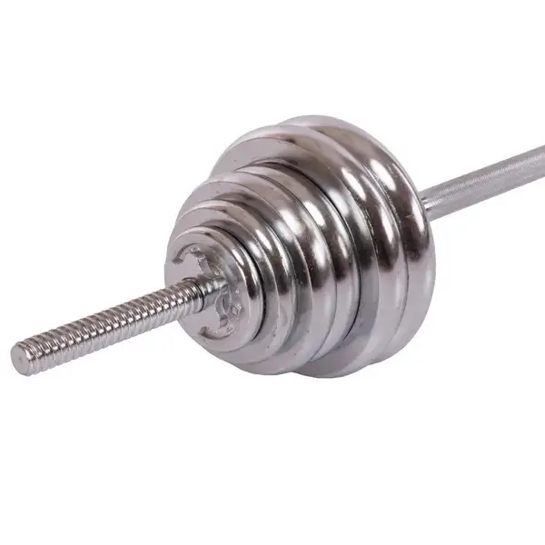 Комплект штанга и гантели YORK TA-1437-50CH 50кг хром купить недорого в Украине, фото 5