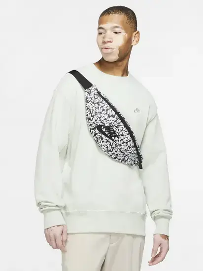 Сумка на пояс Nike NK HERITAGE WAISTPCK - ACCS PR білий, чорний Уні 10 x 41 x 15 см купити недорого в Україні, фото 5