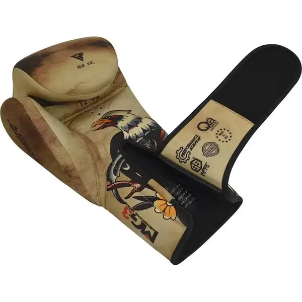 Боксерські рукавиці RDX T14 HARRIER Brown Tattoo 12 ун. купити недорого в Україні, фото 5