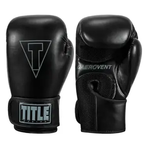 Боксерські рукавиці TITLE Boxing Vegan Gloves Black 16 oz (капа в комплекті) купити