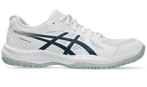 Кроссовки сквош Asics Upcourt 6 White/Tranquil Teal (40,5) 7.5 купить