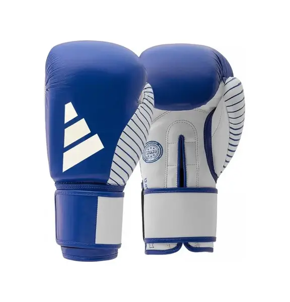 Перчатки с лицензией Wako для бокса и кикбоксинга синий/белый | 10 унций | ADIDAS adiKBWKF200 купить