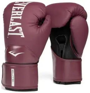 Боксерські рукавиці Everlast ELITE 2 BOXING GLOVES бордовий Уні 16 унцій купити