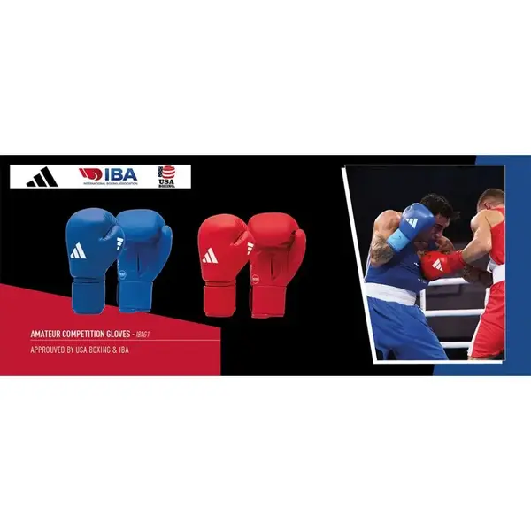 Боксерські рукавиці з ліцензією IBA 10| сині | ADIDAS ADIIBAG1C купити недорого в Україні, фото 8