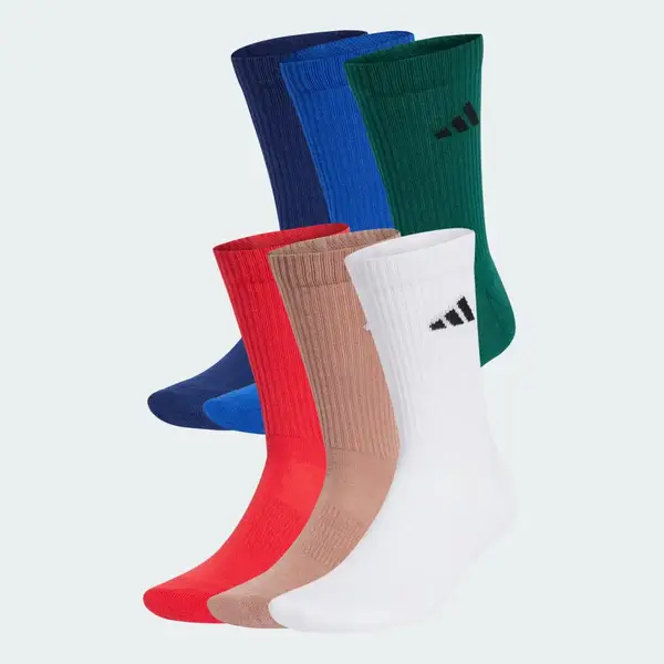 Шкарпетки Adidas CUSHIONED CREW SOCKS 6P мультиколор Уні XL (46-48) купити