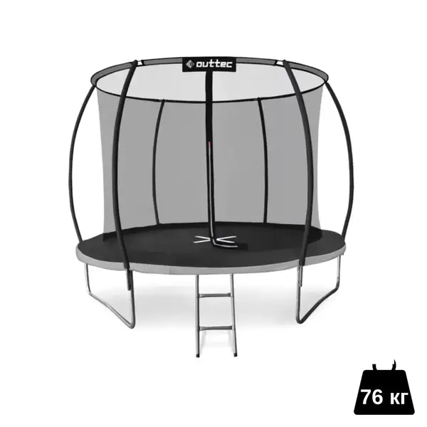 Батут Outtec Premium 12ft (374см) черно-серый с внутренней сеткой купить недорого в Украине, фото 3