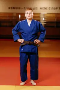 Кимоно для дзюдо синее, TM "Kintayo" Yuko, 180 рост, плотность 450 гр/м.кв. купить