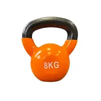 Гиря чугунная с виниловым покрытием 8 кг (оранжевая) Generation Fitness FF51F1A-8kg купить