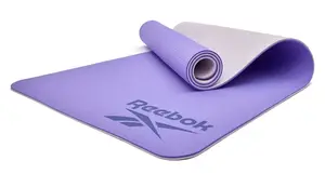 Двухсторонний коврик для йоги Reebok Double Sided Yoga Mat фиолетовый Уни 176 х 61 х 0,6 см купить