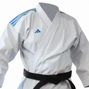 Кімоно для ката Adidas Shori з синіми смугами на плечах 170 | білий |Adidas K999ST купити