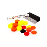 Набір для тактичних дощок Meta Set of Magnet, Marker, Duster жовтий, помаранчевий, чорний, червоний купити