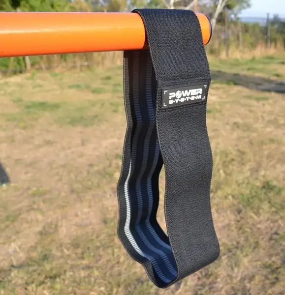 Тканевая резинка для фитнеса и спорта Power System PS-4093 Booty Band LVL 3 Black/Grey (d_94 см. 6-12кг.) купить недорого в Украине, фото 5