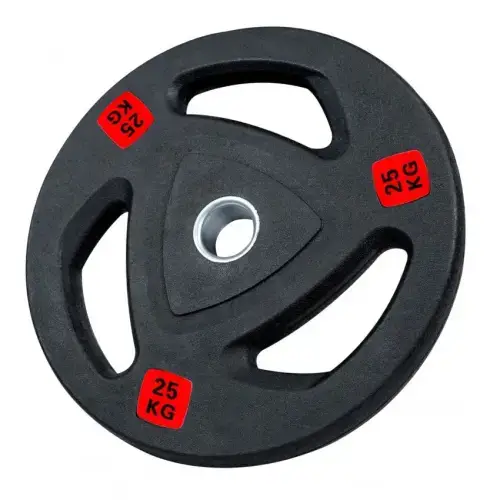Диск олимпийский обрезиненный черный Generation Fitness RCP18-25 кг купить