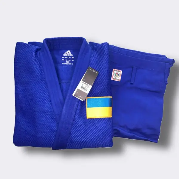 Кимоно Champion II Olympic IJF | синий | ADIDAS JIJFSMUOG BU купить недорого в Украине, фото 7
