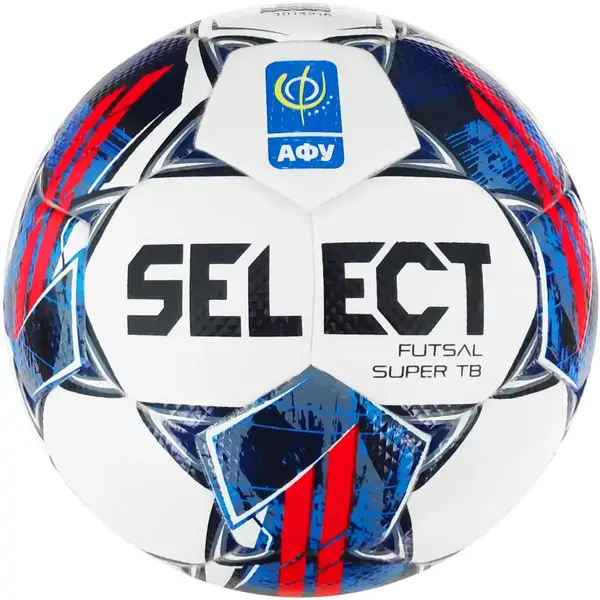 М'яч футзальний Select FUTSAL SUPER TB v22 АФУ біло-чевоний, синій Уні 4 купить