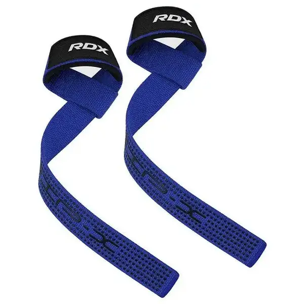 Лямки для тяги RDX S4 Gym Cotton Gel Straps Синій Plus купити недорого в Україні, фото 3