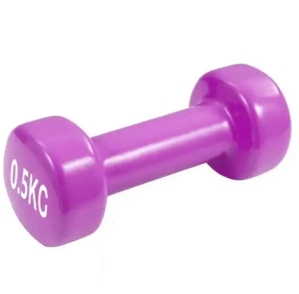 Гантели виниловые PowerPlay 4125 Achilles 2*0,5кг. Розовые ( пара 2шт.) купить недорого в Украине, фото 3