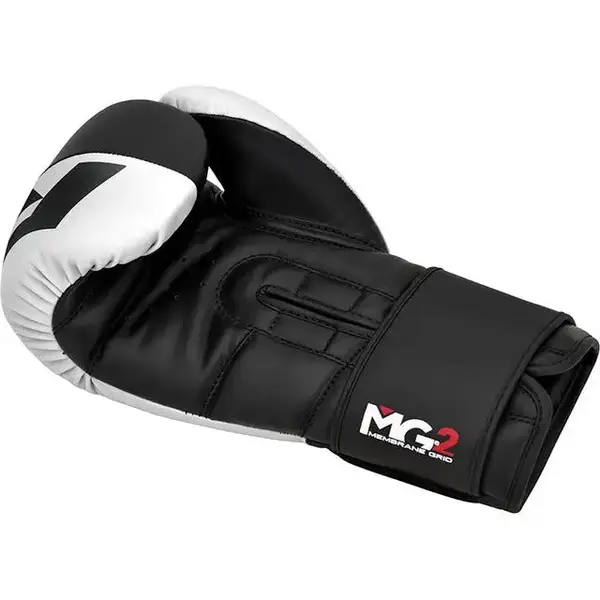 Боксерські рукавиці RDX F4 Boxing Sparring Gloves Hook&Loop WHITE/BLACK 12 унцій (капа у комплекті) купити недорого в Україні, фото 4