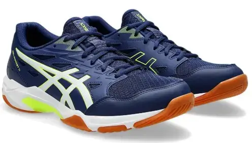 Кросівки сквош чол. Asics Gel-Rocket 11 blue/safety yellow (45) 11 купити