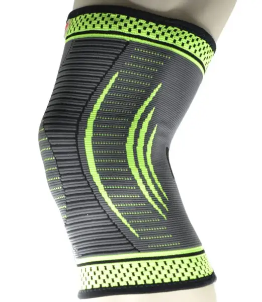 Компресійний наколінник MadMax MFA-284 3D Compressive knee support Dark grey/Neon green M купити недорого в Україні, фото 5